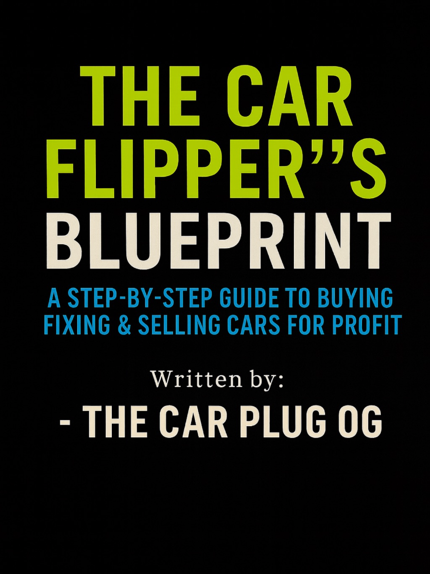 The Car Flipper's Blueprint e-book cover